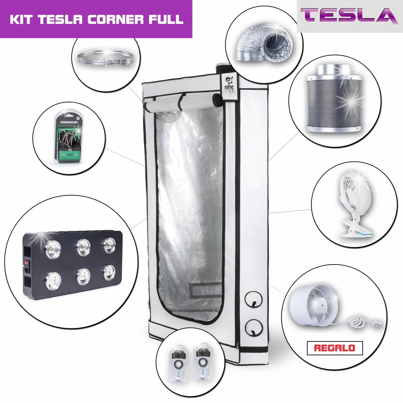 Kit Tesla Corner - T540W Completo